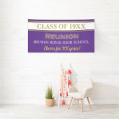 De feesttijd. Klasse Reunion Banner (Insitu)