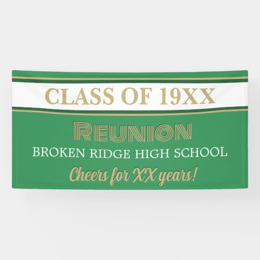 De feesttijd. Klasse Reunion Banner (Horizontaal)