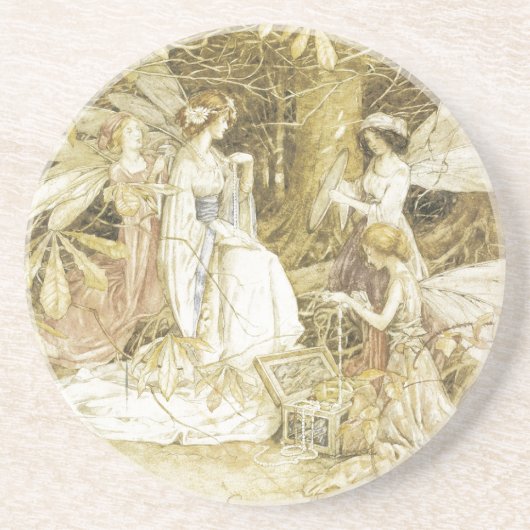 De feiale juwelen zandsteen onderzetter (Voorkant)