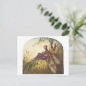 De feiale valkenvogel briefkaart (Staand voorkant)