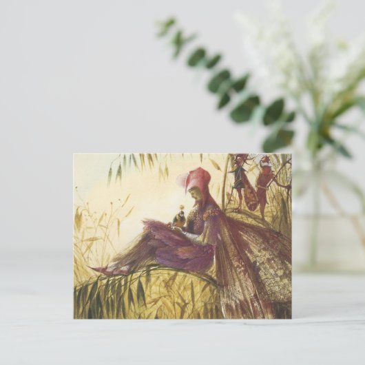 De feiale valkenvogel briefkaart (Staand voorkant)