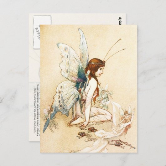 De feiries brachten haar een paar ogen. briefkaart (Voorkant / Achterkant)