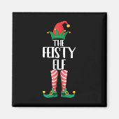 De feisty Elf Family Matching Group kerstcadeau Magneet (Voorkant)