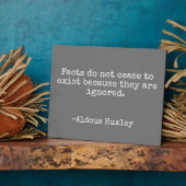 De feiten houden geen citaat van Huxley weg Fotoplaat (Zijkant)