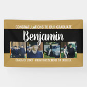 De felicitaties Afstuderen 4 Foto - Modern Manuscr Spandoek (Horizontaal)