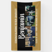 De felicitaties Afstuderen 4 Foto - Modern Manuscr Spandoek (Verticaal)