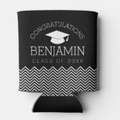 De felicitaties Afstuderen Afstuderen KUNNEN KLEUR Blikjeskoeler (Achterkant)