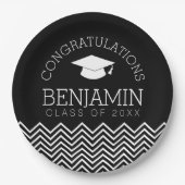 De felicitaties Afstuderen Afstuderen KUNNEN KLEUR Papieren Bordje (Voorkant)