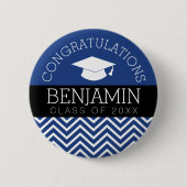 De felicitaties Afstuderen Afstuderen KUNNEN KLEUR Ronde Button 5,7 Cm (Voorkant)