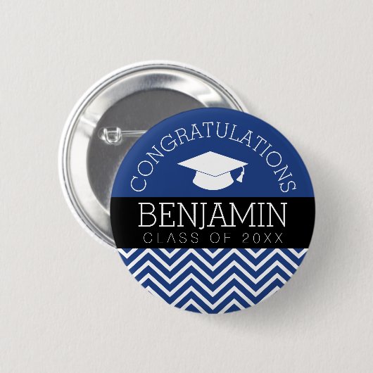 De felicitaties Afstuderen Afstuderen KUNNEN KLEUR Ronde Button 5,7 Cm (Voorkant /achterkant)