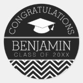De felicitaties Afstuderen Afstuderen KUNNEN KLEUR Ronde Sticker (Voorkant)