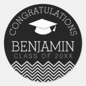 De felicitaties Afstuderen Afstuderen KUNNEN KLEUR Ronde Sticker (Voorkant)