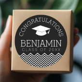 De felicitaties Afstuderen Afstuderen KUNNEN KLEUR Ronde Sticker