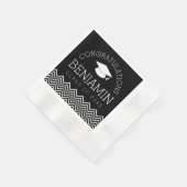 De felicitaties Afstuderen Afstuderen KUNNEN KLEUR Servetten (Hoek)