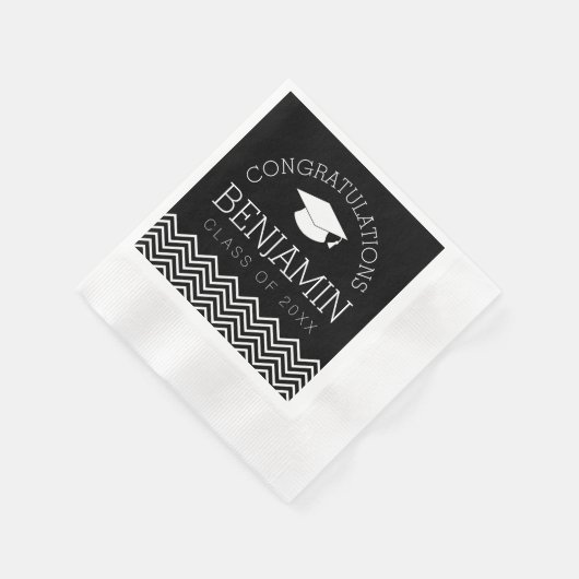 De felicitaties Afstuderen Afstuderen KUNNEN KLEUR Servetten (Hoek)