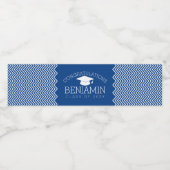 De felicitaties Afstuderen Afstuderen KUNNEN KLEUR Waterfles Etiket (Enkel label)