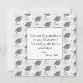 De felicitaties Afstuderen de Klasse van de Afstud Kaart (Achterkant)