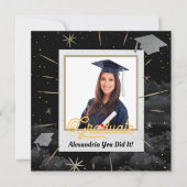 De felicitaties Afstuderen de Klasse van de Afstud Kaart (Voorkant)