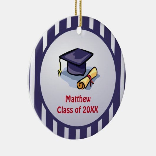 De felicitaties van het afstuderen herinneren het keramisch ornament (Rechts)
