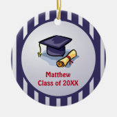 De felicitaties van het afstuderen herinneren het keramisch ornament (Voorkant)