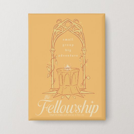 De Fellowship - Kleine Groep, Grote Avontuur Button (Voorkant)
