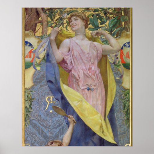 De Feminine Toilet (paneel) Poster (Voorkant)