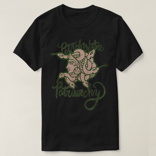 De Feminist Patriarchy Medusa onderbreken T-shirt (Design voorkant)