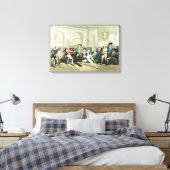 De Fencing Academy van de heer H Angelo, gegraveer Canvas Afdruk (Insitu (Slaapkamer))