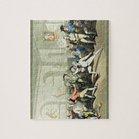 De Fencing Academy van de heer H Angelo, gegraveer Legpuzzel (Verticaal)