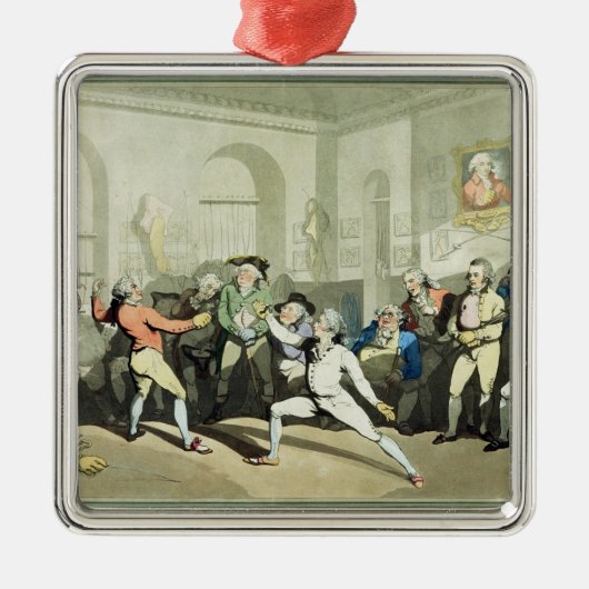 De Fencing Academy van de heer H Angelo, gegraveer Metalen Ornament (Voorkant)