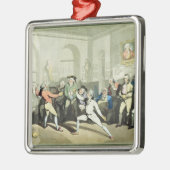 De Fencing Academy van de heer H Angelo, gegraveer Metalen Ornament (Links)