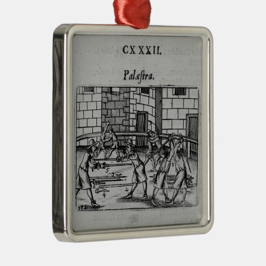 De Fencing School Metalen Ornament (Rechts)