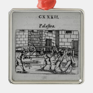 De Fencing School Metalen Ornament