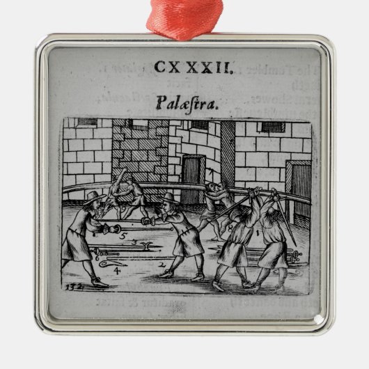 De Fencing School Metalen Ornament (Voorkant)