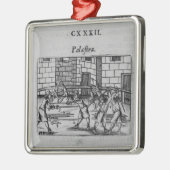 De Fencing School Metalen Ornament (Links)