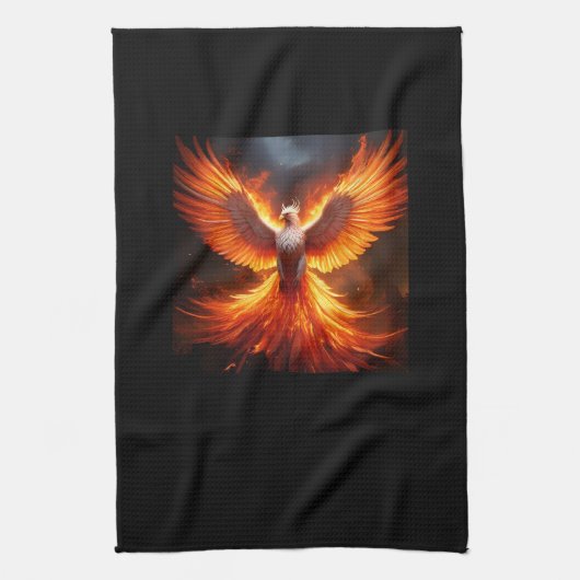 De feniks herboren theedoek (Verticaal)