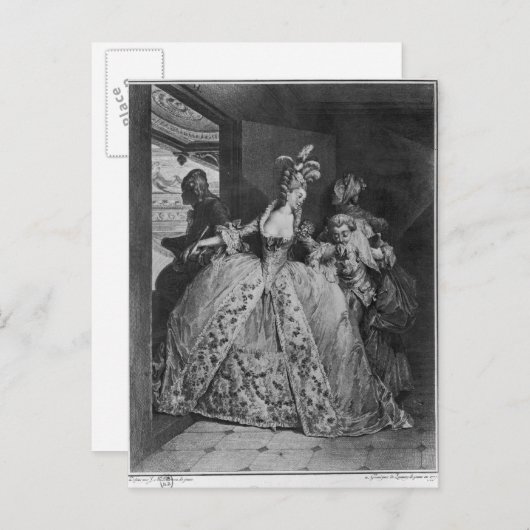 De feodalen briefkaart (Voorkant / Achterkant)