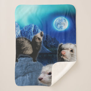 De Ferret Moon Sherpa Deken