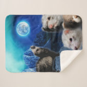 De Ferret Moon Sherpa Deken (Voorkant (horizontaal))