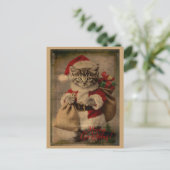 De 'Festive Folly' Kittens Kerstkaart Briefkaart (Staand voorkant)