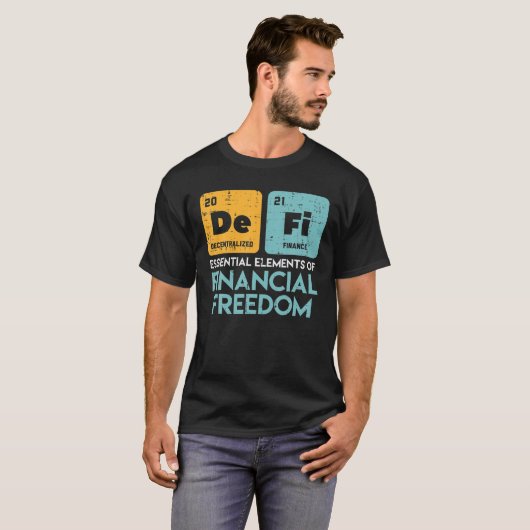 De Fi gedecentraliseerde beurs van de Crypto van d T-shirt (Voorkant volledig)