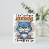 De Fiery Felines Defiant Verklaring Briefkaart (Staand voorkant)