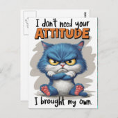 De Fiery Felines Defiant Verklaring Briefkaart (Voorkant / Achterkant)