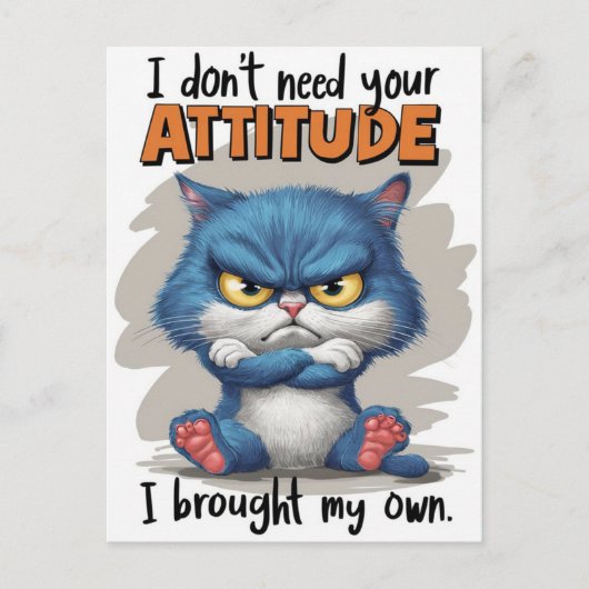 De Fiery Felines Defiant Verklaring Briefkaart (Voorkant)