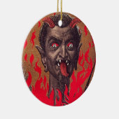 De Fiery Krampus Keramisch Ornament (Rechts)