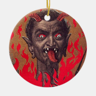 De Fiery Krampus Keramisch Ornament