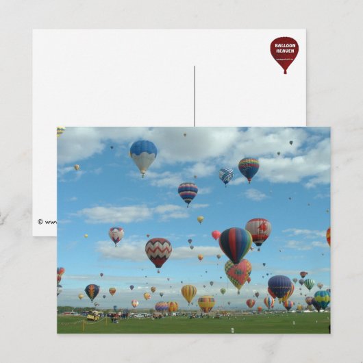 De Fiesta Albuquerque van de ballon Briefkaart (Voorkant / Achterkant)