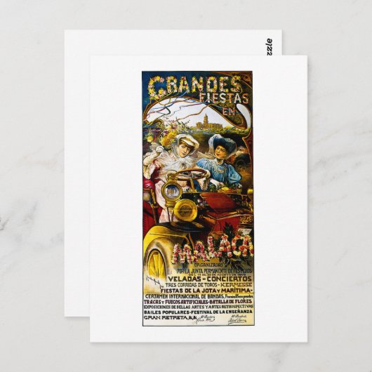 De Fiesta Engelse Malaca van Grandes Briefkaart (Voorkant / Achterkant)