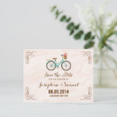De fiets bewaart de Waterverf van de Aankondiging  Briefkaart (Staand voorkant)