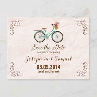 De fiets bewaart de Waterverf van de Aankondiging  Briefkaart